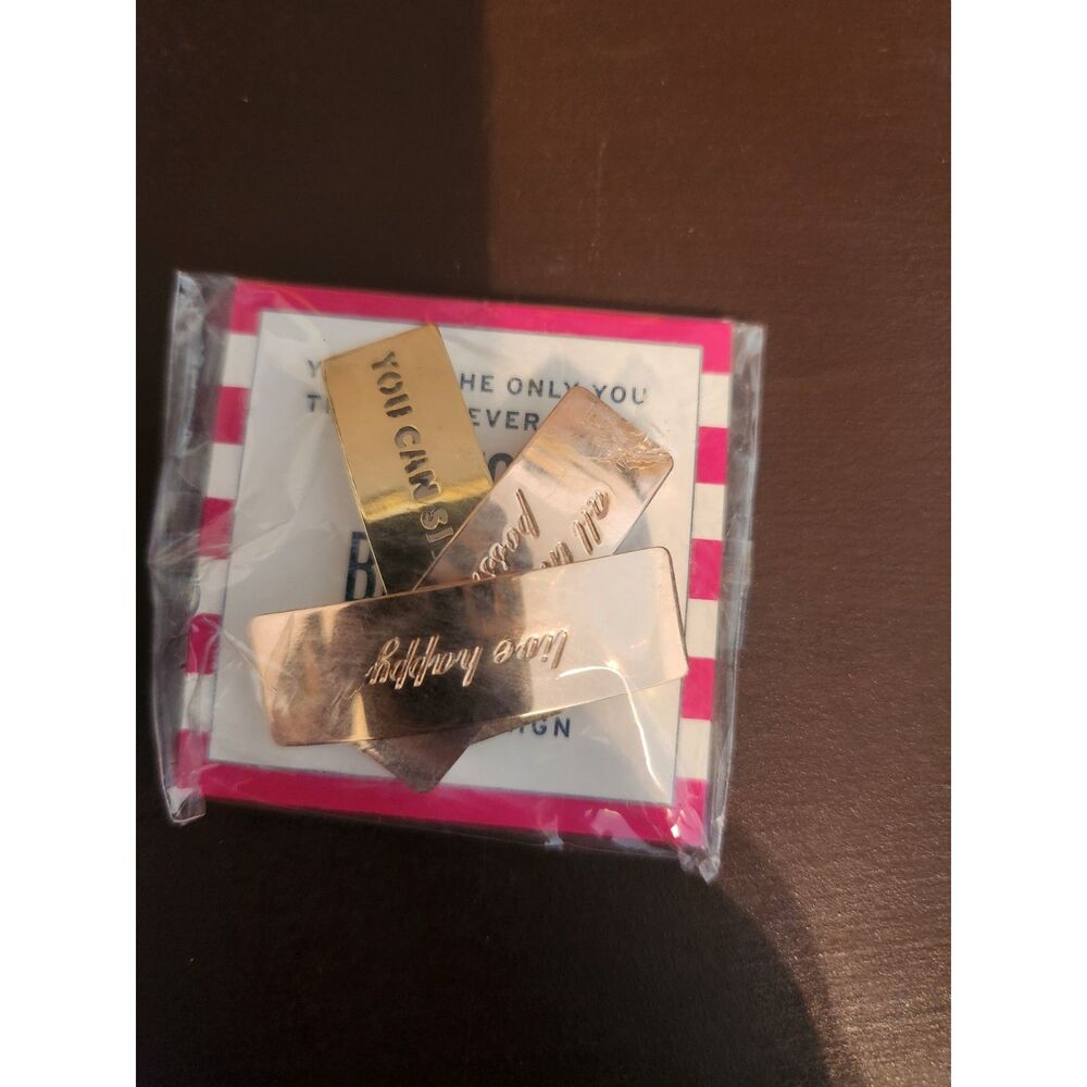 NIPT Keep Collective Kind Campaign "You Can Sit With Us" Gold Bar Lot KF041G
